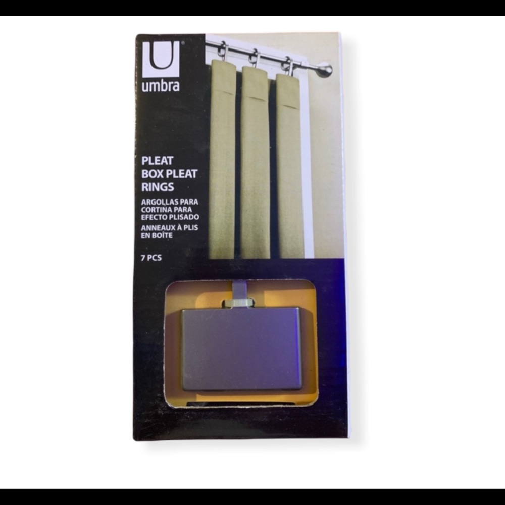 Umbra Box Pleat Rings in Silver
